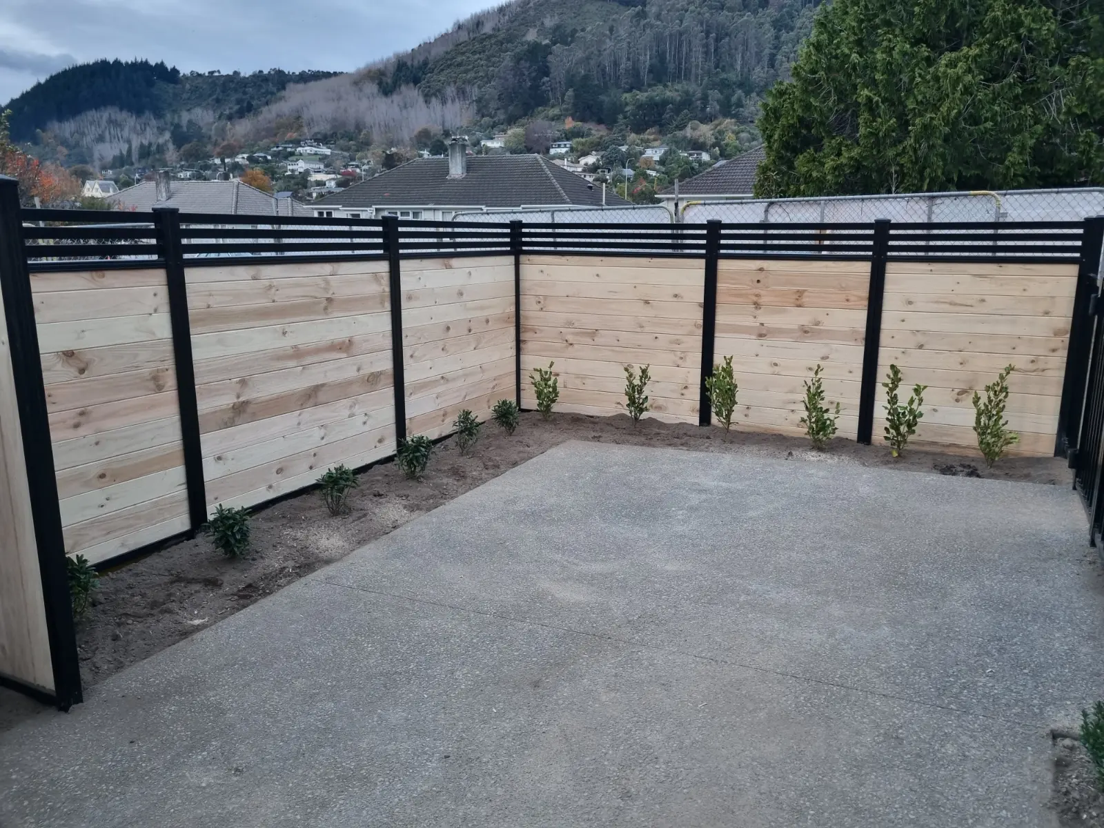 Laminated Trellis Fence